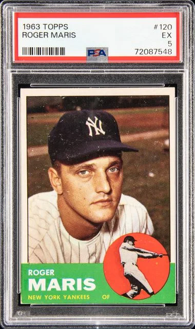 1963 Topps Roger Maris #120 card image