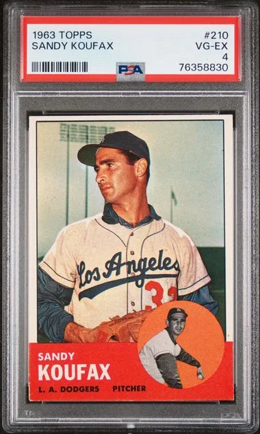 1963 Topps Sandy Koufax #210 card image