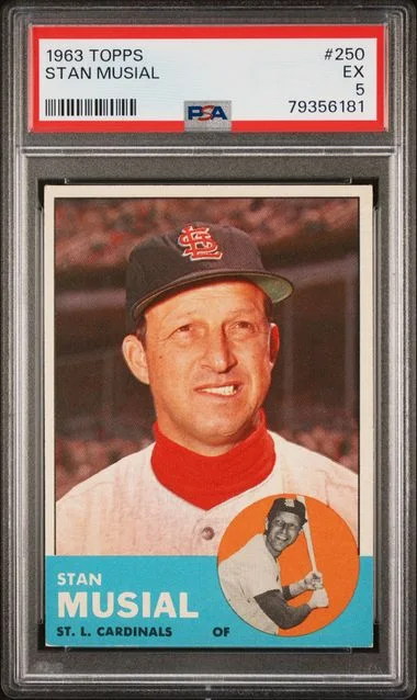 1963 Topps Stan Musial #250 card image
