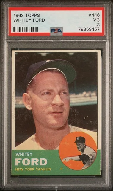 1963 Topps Whitey Ford #446 card image