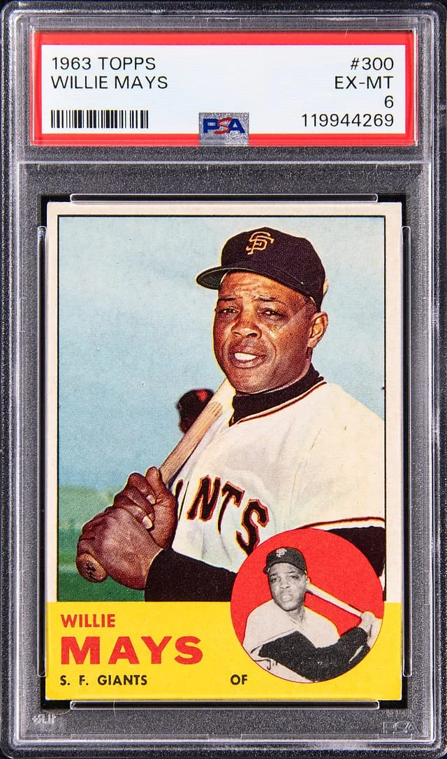 1963 Topps Wilie Mays #300 card image