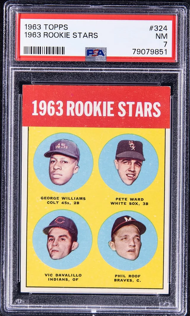 1963 Topps Williams/Ward/Davalillo/Roof Stars #324 card image