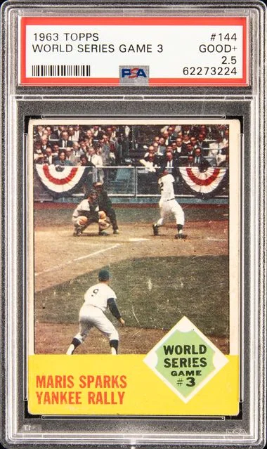 1963 Topps World Series Game 3 #144 card image
