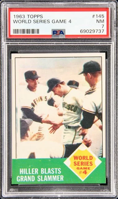 1963 Topps World Series Game 4 #145 card image