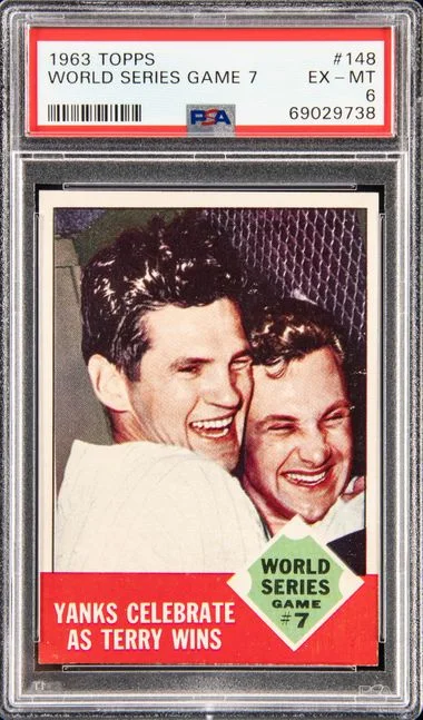 1963 Topps World Series Game 7 #148 card image