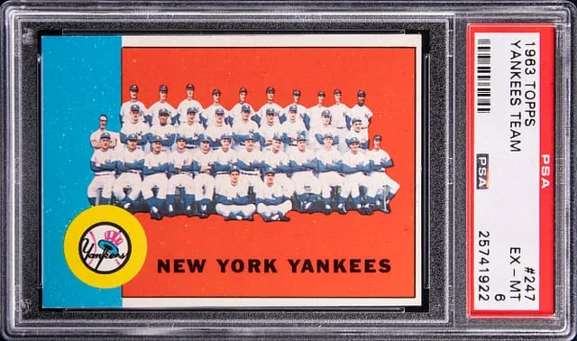 1963 Topps Yankees Team #247 card image