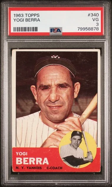 1963 Topps Yogi Berra #340 card image