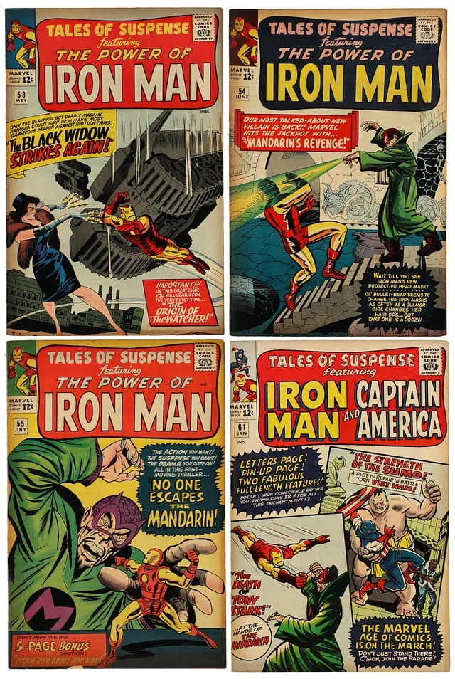 1964-65 Marvel) 4 Books - Raw - Origin of the Watcher, Appearance of Black Widow #2nd card image