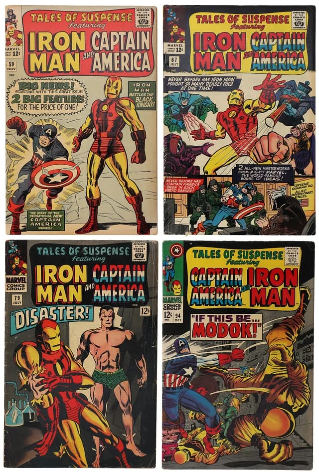 1964-67 Marvel) 4 Books - Raw - 1st Appearance of MODOK, Appearance of Jarvis #1st card image