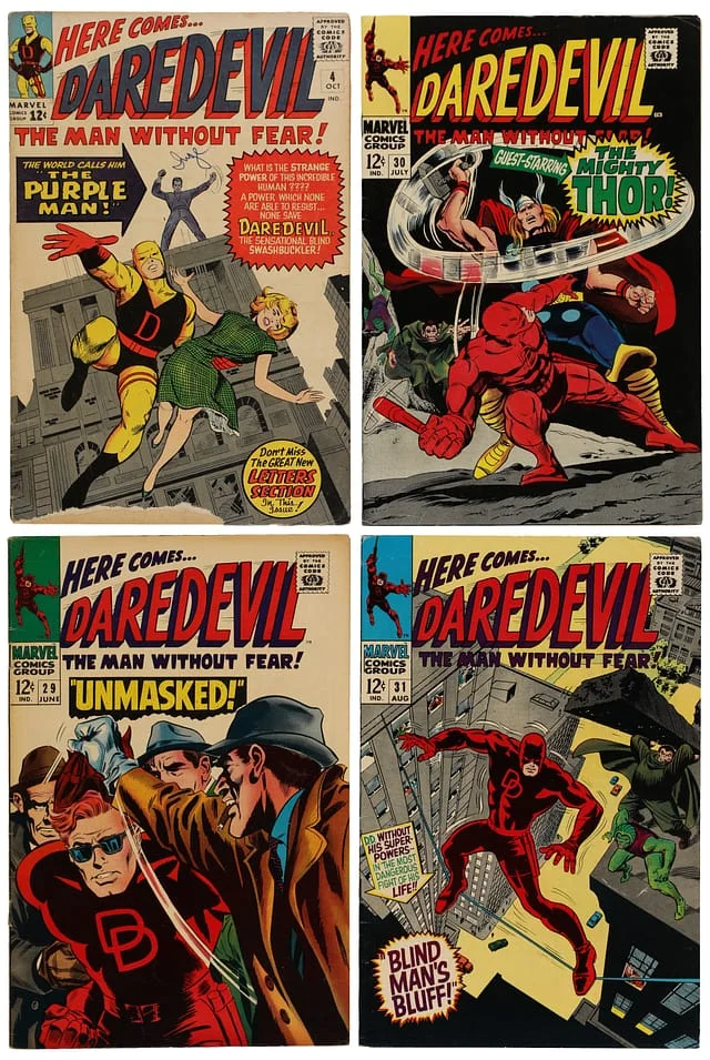 1964-67 Marvel) 4 Books - Raw Appearance, Origin of Purple Man (Killgrave) #1st card image