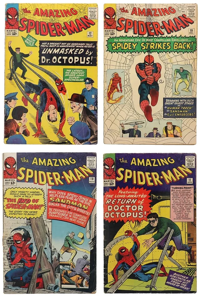 1964 Marvel) 4 Books - Raw - 1st, Appearance Ned Leeds #2nd card image