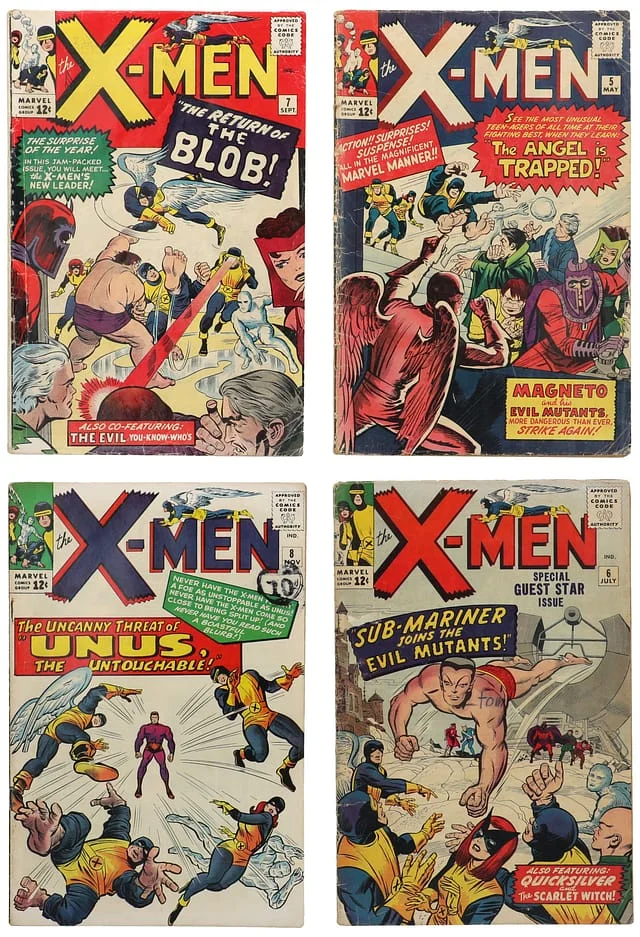 1964 Marvel) 4 Books - Raw Appearance of Unus the Untouchable #1st card image