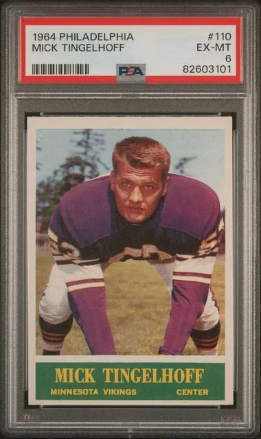 1964 Philadelphia Mick Tingelhoff #110 card image