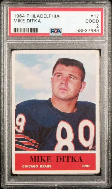 1964 Philadelphia Mike Ditka #17 card image