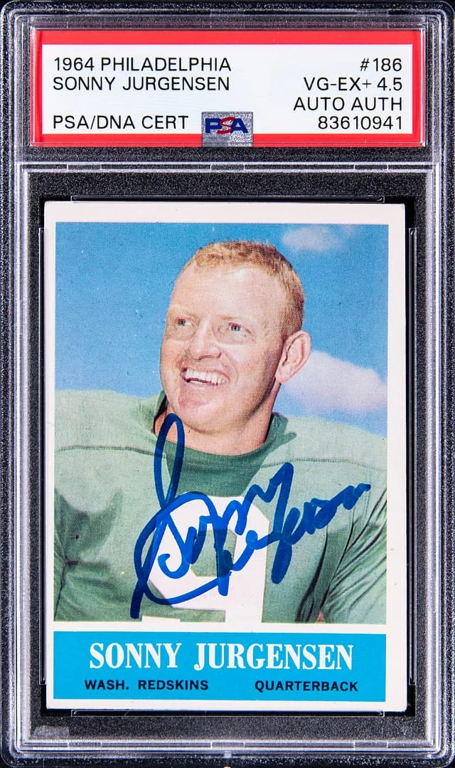 1964 Philadelphia Sonny Jurgensen #186 card image