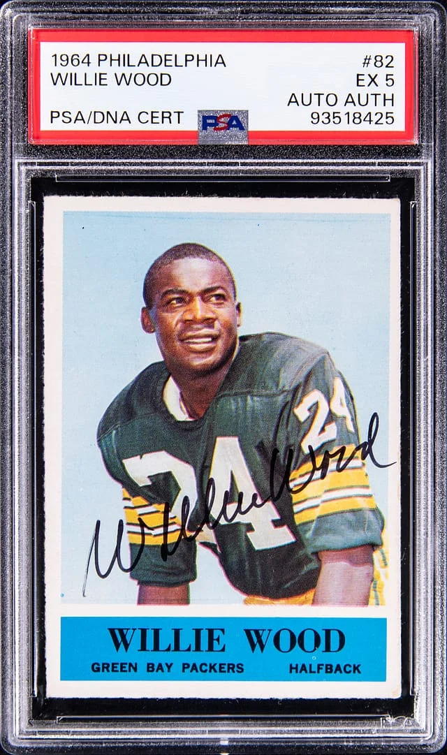 1964 Philadelphia Willie Wood #82 card image
