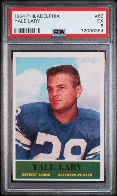1964 Philadelphia Yale Lary #62 card image