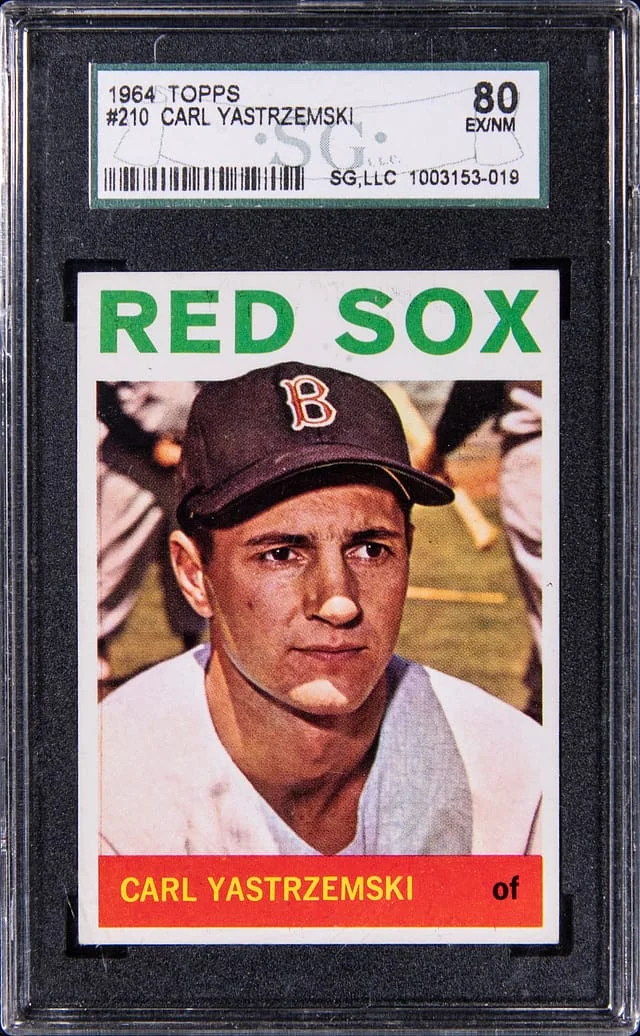 1964 Topps Baseball Carl Yastrzemski #210 card image