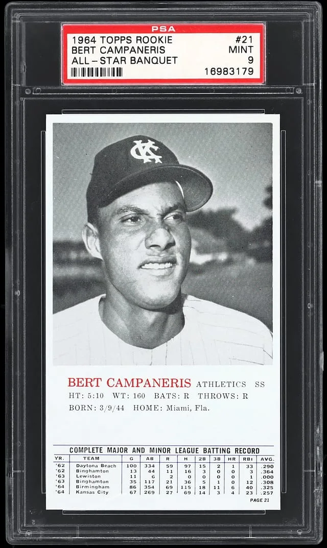 1964 Topps Bert Campaneris All-Star Banquet #21 card image