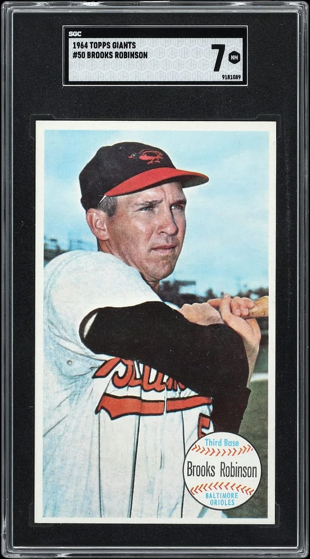 1964 Topps Brooks Robinson Giants #50 card image