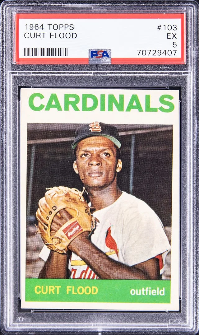 1964 Topps Curt Flood #103 card image