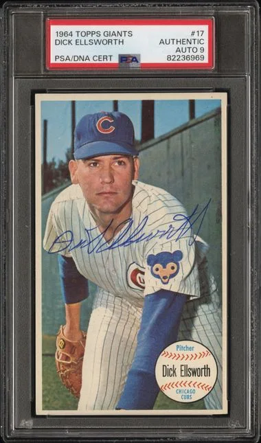 1964 Topps Dick Ellsworth Giants #17 card image