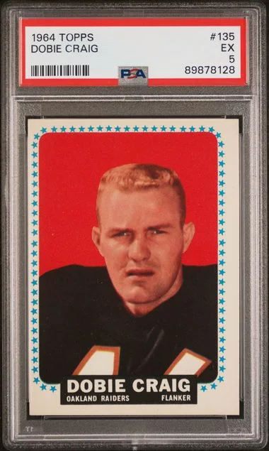 1964 Topps Dobie Craig #135 card image