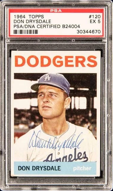 1964 Topps Don Drysdale #120 card image