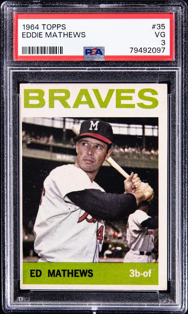1964 Topps Eddie Mathews #35 card image