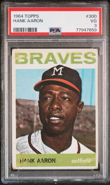 1964 Topps Hank Aaron #300 card image