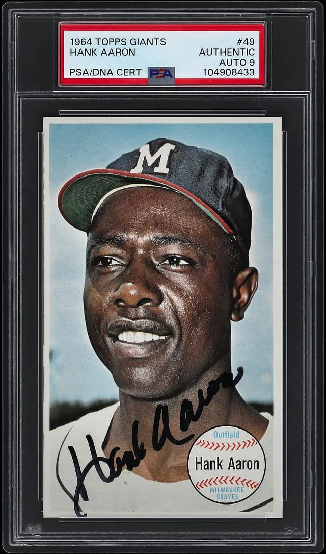 1964 Topps Hank Aaron Giants #49 card image