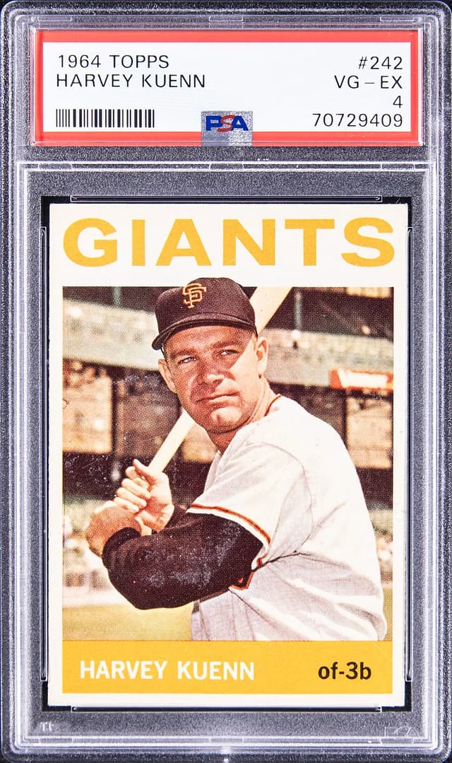 1964 Topps Harvey Kuenn #242 card image