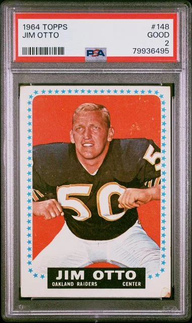 1964 Topps Jim Otto #148 card image