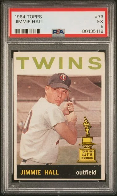 1964 Topps Jimmie Hall #73 card image