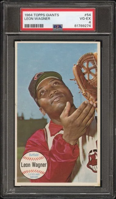1964 Topps Leon Wagner Giants #54 card image