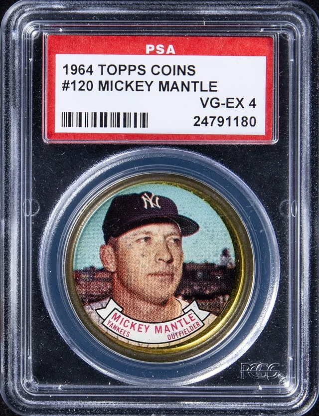 1964 Topps Mickey Mantle Coins #120 card image
