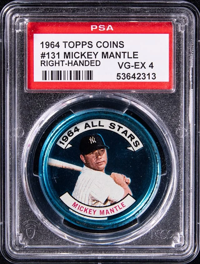 1964 Topps Mickey Mantle Coins #131 card image