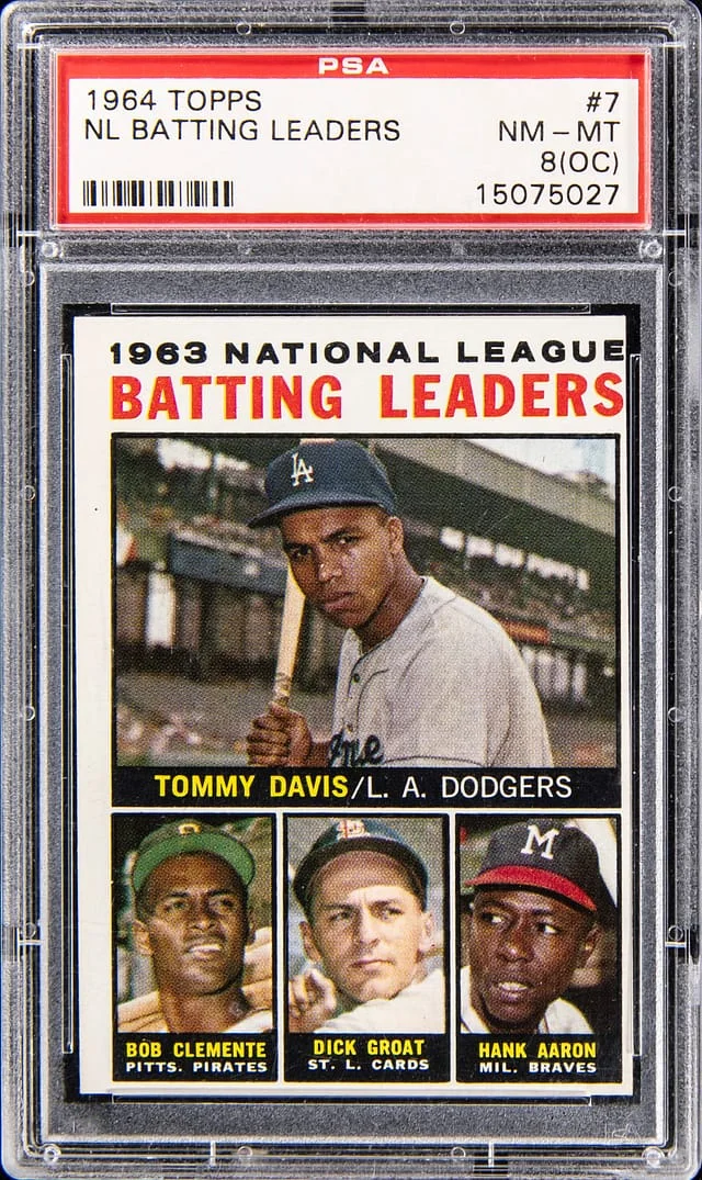1964 Topps National Leaders Batting Leaders #7 card image