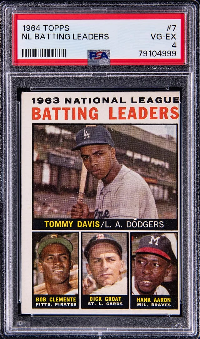 1964 Topps Nl Batting Leaders #7 card image