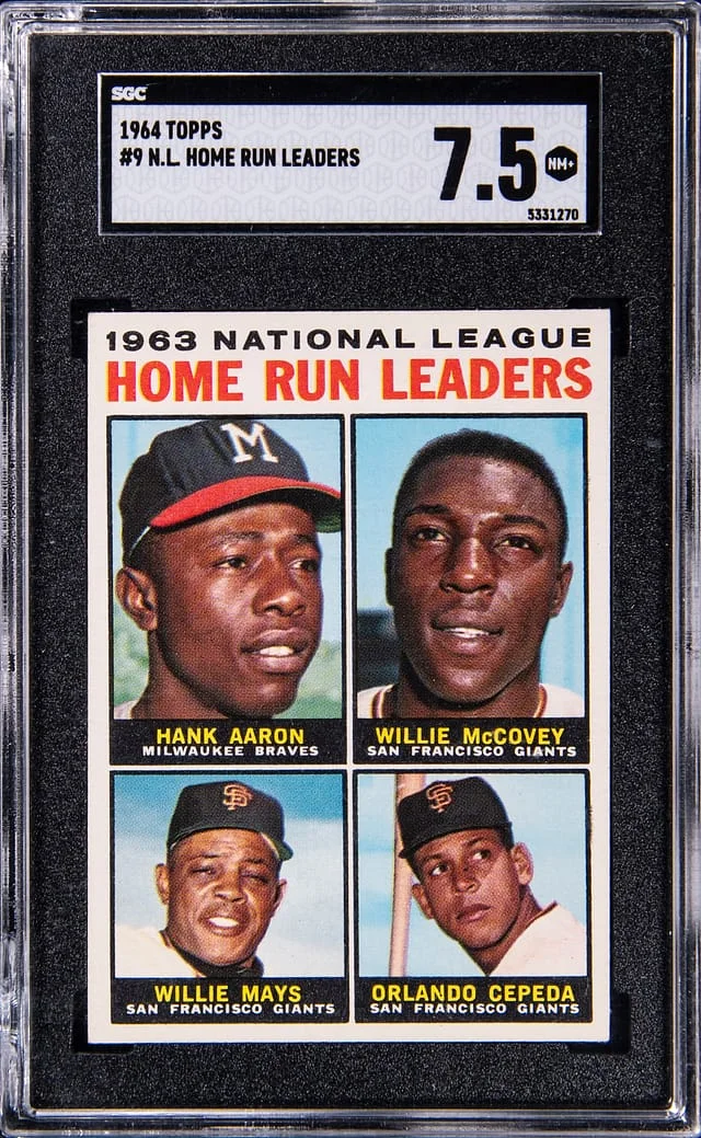 1964 Topps N.L. Home Run Leaders #9 card image