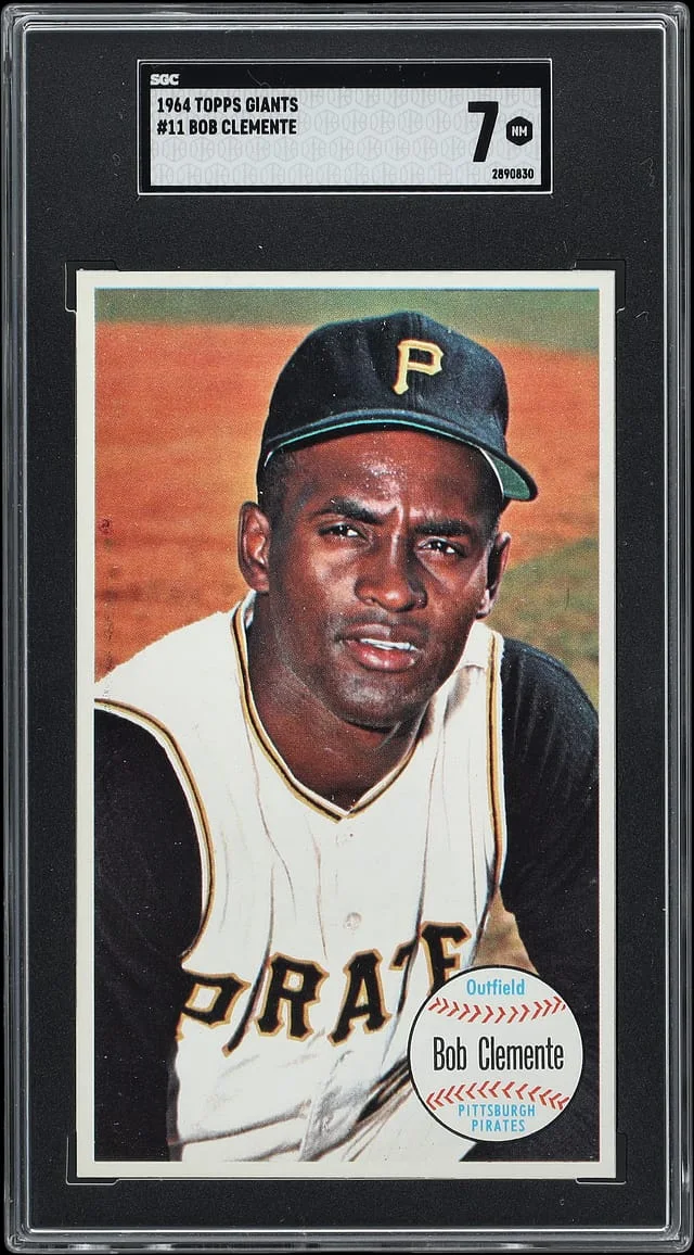 1964 Topps Roberto Clemente Giants #11 card image