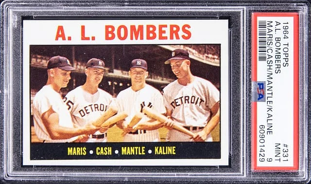 1964 Topps Roger Maris/Mickey Mantle/Norm Cash/Al Kaline A.L Bombers #331 card image