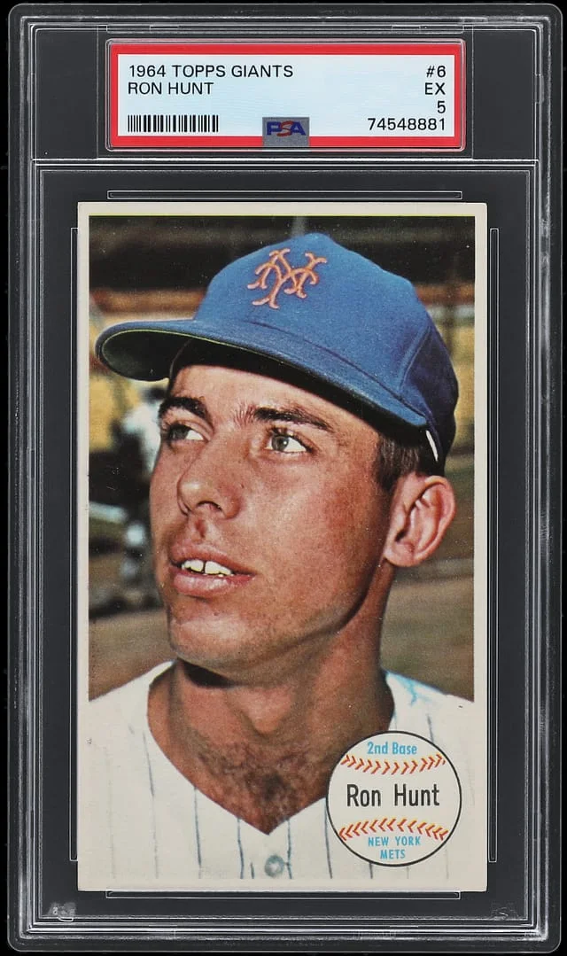 1964 Topps Ron Hunt Giants #6 card image