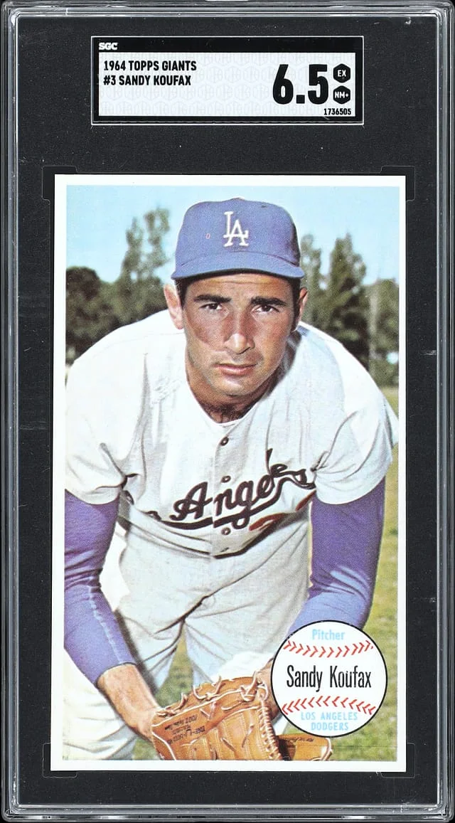 1964 Topps Sandy Koufax Giants #3 card image