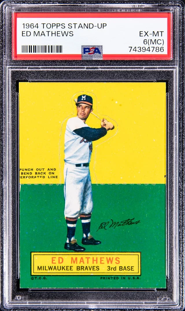1964 Topps Stand-Up Ed Mathews #no-number card image