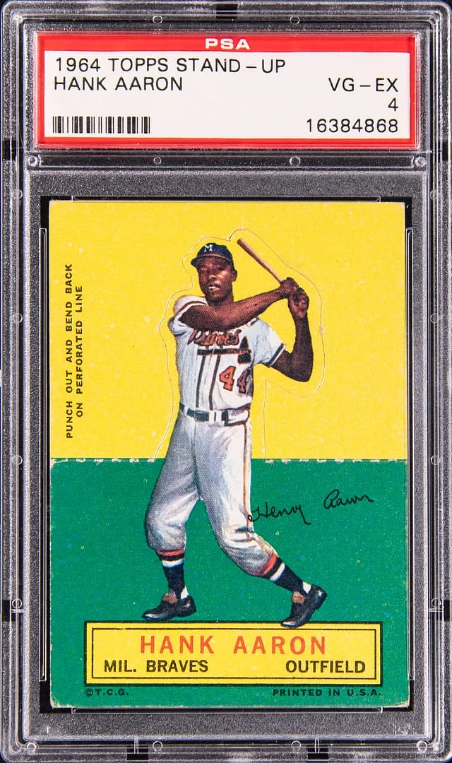 1964 Topps Stand-Up Hank Aaron #no-number card image