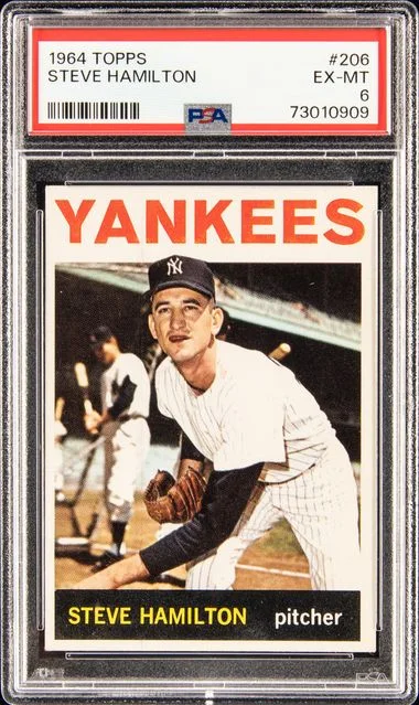 1964 Topps Steve Hamilton #206 card image