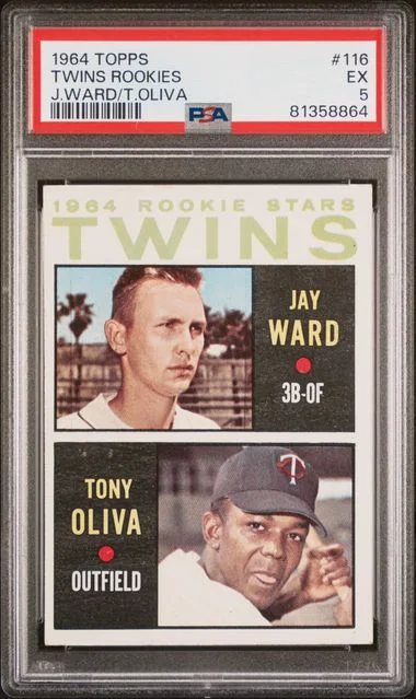 1964 Topps Twins Rookies J.Ward/T.Oliva #116 card image