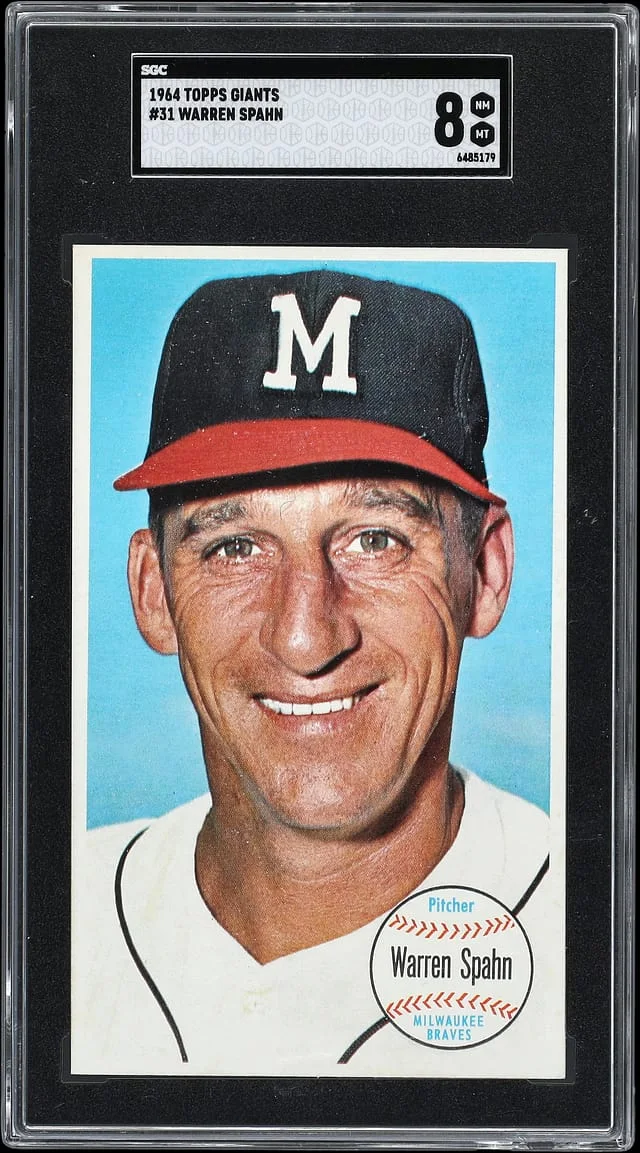 1964 Topps Warren Spahn Giant #31 card image