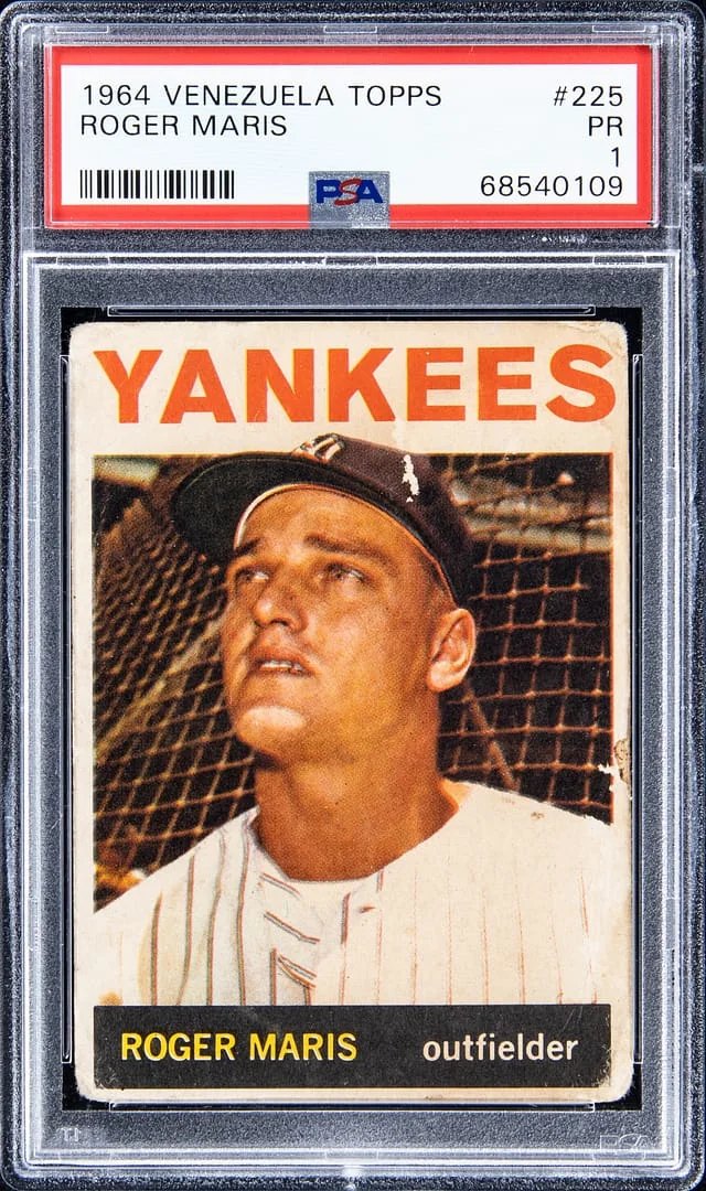 1964 Venezuela Topps Roger Maris #225 card image